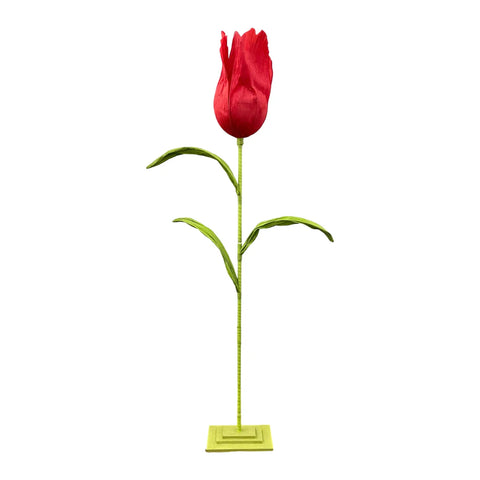 Giant Tulip W/ Stand, 8' (Red)