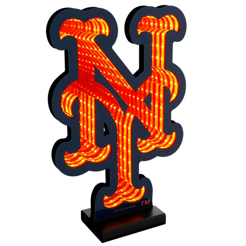 New York Mets LED Infinity Logo Light, Acrylic, w/UL Plug, 7-14"
