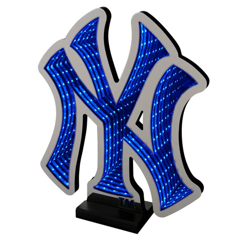New York Yankees LED Infinity Logo Light, Acrylic, w/UL Plug, 7-14"