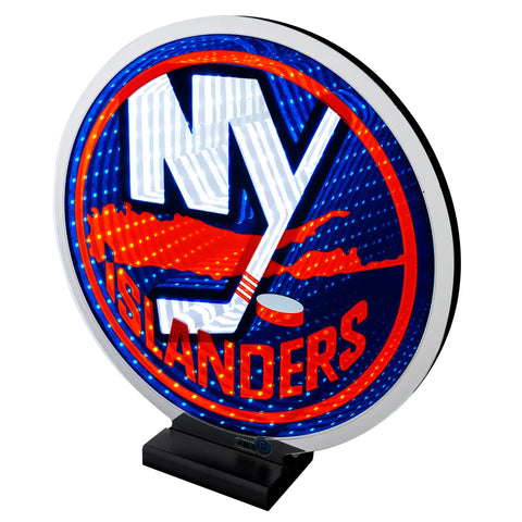 New York Islanders LED Infinity Logo Light, Acrylic, w/UL Plug, 7-14"