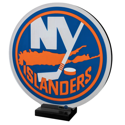 New York Islanders LED Infinity Logo Light, Acrylic, w/UL Plug, 7-14"