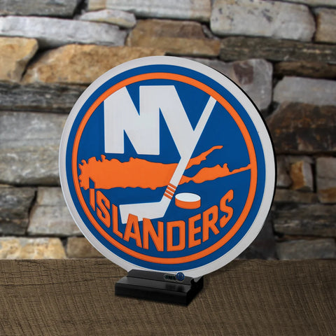 New York Islanders LED Infinity Logo Light, Acrylic, w/UL Plug, 7-14"