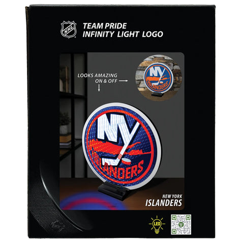 New York Islanders LED Infinity Logo Light, Acrylic, w/UL Plug, 7-14"