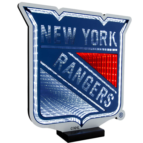 New York Rangers LED Infinity Logo Light, Acrylic, w/UL Plug, 14"