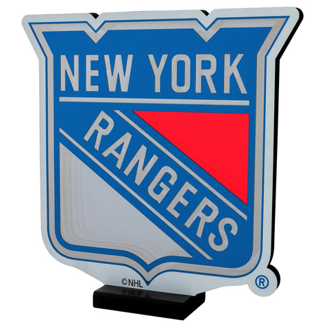 New York Rangers LED Infinity Logo Light, Acrylic, w/UL Plug, 14"