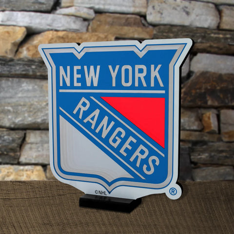 New York Rangers LED Infinity Logo Light, Acrylic, w/UL Plug, 14"