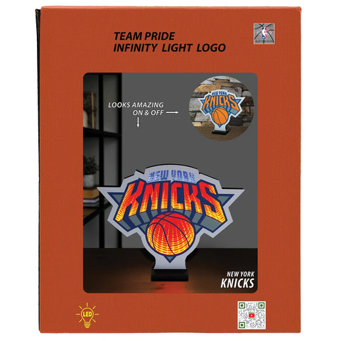 New York Knicks LED Infinity Logo Light, Acrylic, w/UL Plug, 14"