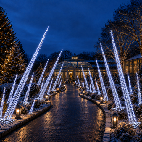 Ice Thorns, LED Lit, 47" to 236"