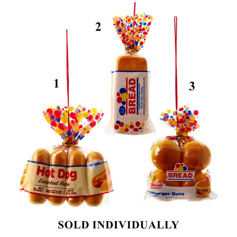 Bread In Bag Ornaments, 3.5-4.5" (3 styles - sold individually)