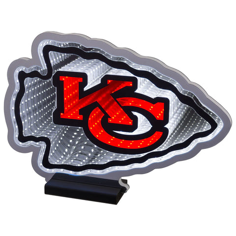 Kansas City Chiefs LED Infinity Logo Light, Acrylic, w/UL Plug, 15"