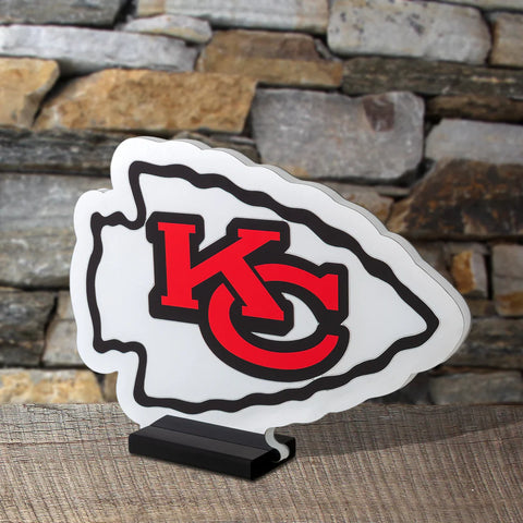 Kansas City Chiefs LED Infinity Logo Light, Acrylic, w/UL Plug, 15"