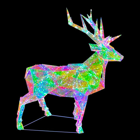 Prismatic Iridescent Large Reindeer, 57"