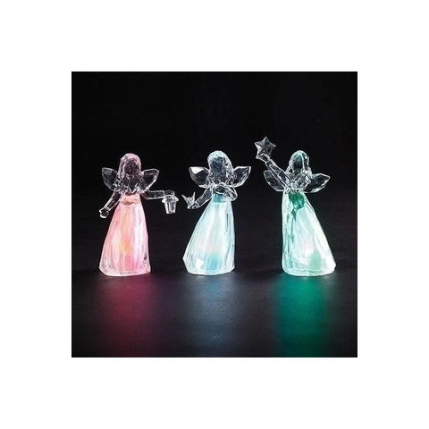 Lighted Merrylites Angel W/Bird, Star & Lantern, 4.5"H (3 styles - sold individually)