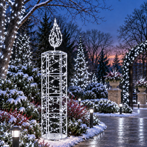 LED Candle Struct Decoration, 79" (5 styles - sold individually)