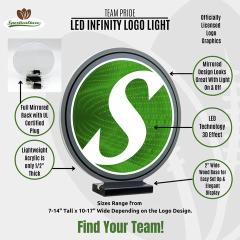 Houston Texans LED Infinity Logo Light, Acrylic, w/UL Plug, 15.5"