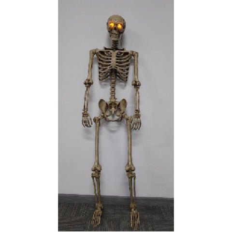 Skeleton with LCD Eyes, Antique Ivory (Battery operated)