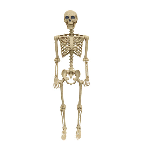 Skeleton with LCD Eyes, Antique Ivory (Battery operated)