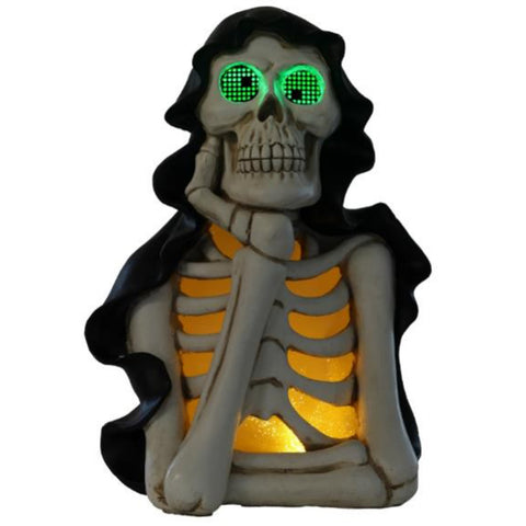 Halloween Skeleton Torso w/Glowing Ribs (LCD Eyes)