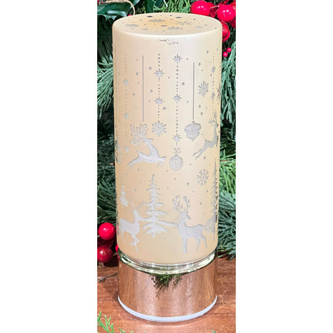 LED Christmas Lantern, 3.5 x 10" (Gold)