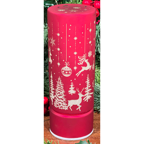 LED Christmas Lantern, 3.5 x 10" (Red)