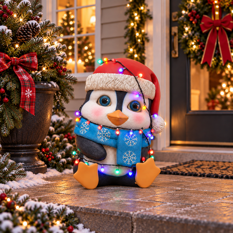 Large Baby Penguin w/Lights, 30"