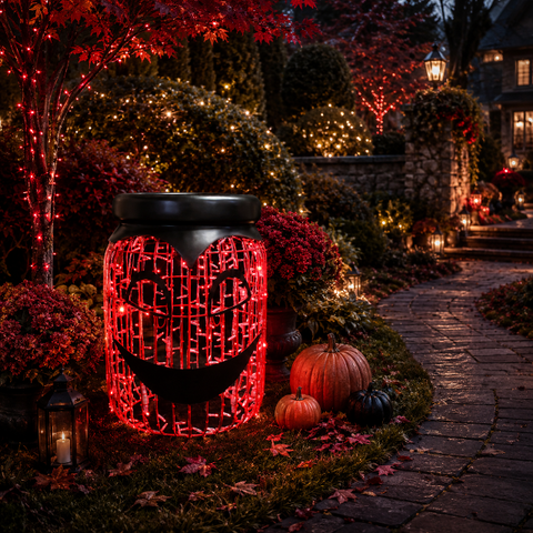 Large Dracula Lighted Jar Decoration, 35"