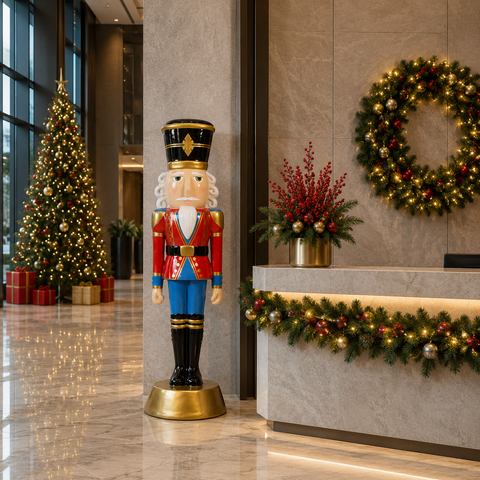 Large Fiberglass American Christmas Nutcracker Figure, 4ft to 12ft