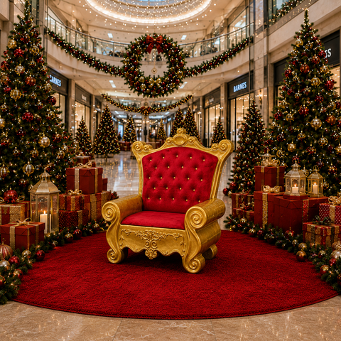 Large Fiberglass Santa Sofa, 57"