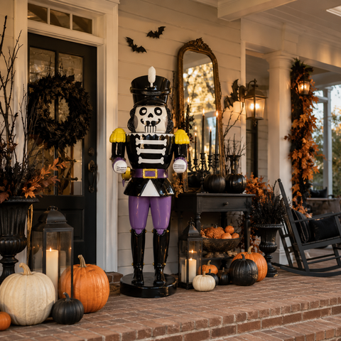 Large Fiberglass Scary Nutcracker Figure, 71"