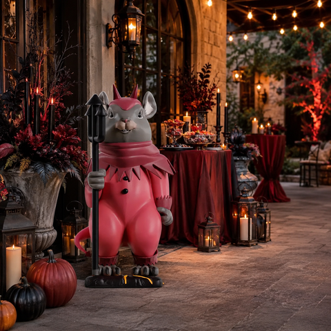 Large Mice The Devil Halloween Figure, 41"