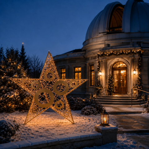 Large Spotlight Star, LED Lit, 8ft