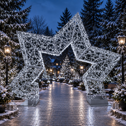 Large Stargate Gunmetal, LED Lit (Cold White), 17'