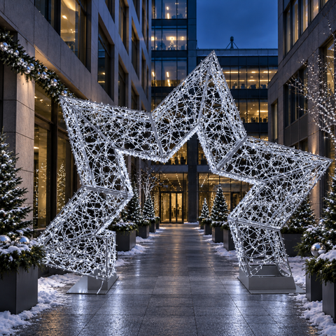 Large Stargate Gunmetal, LED Lit (Cold White), 17'