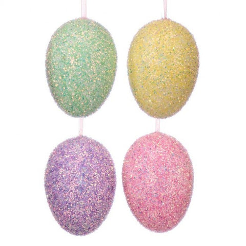 Iridescent Glitter Egg, 6" (4 styles - sold individually)
