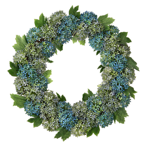 Pl. Snowball Hydrangea Wreath 20"