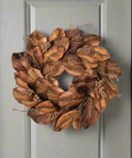 autumn wreath on doors