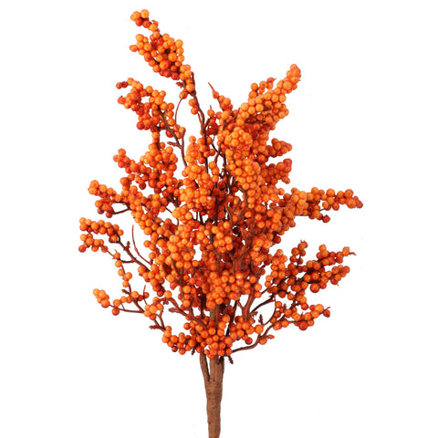 21" Autumn Berry Spray (Orange)