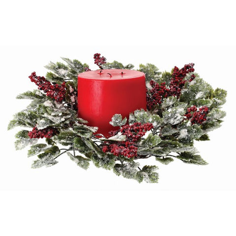 Grape Leaf & Berry Candle Ring, 14" - 16" (2 styles - sold individually)