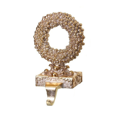 Resin Gilded Berry Tree/Wreath Stocking Holder, 10" (2 styles - sold individually)