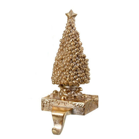 Resin Gilded Berry Tree/Wreath Stocking Holder, 10" (2 styles - sold individually)