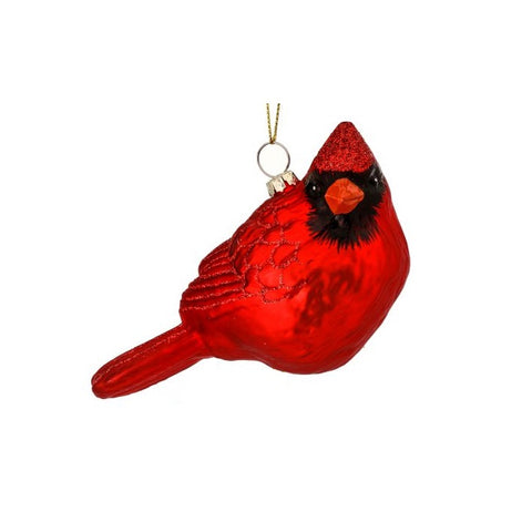 Glass Cardinal Ornament, 6" (2 styles - sold individually)