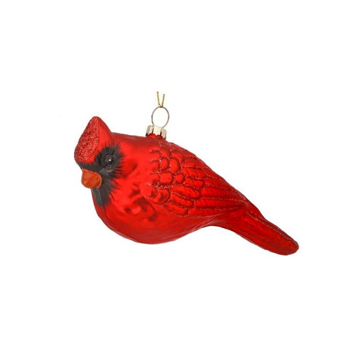 Glass Cardinal Ornament, 6" (2 styles - sold individually)