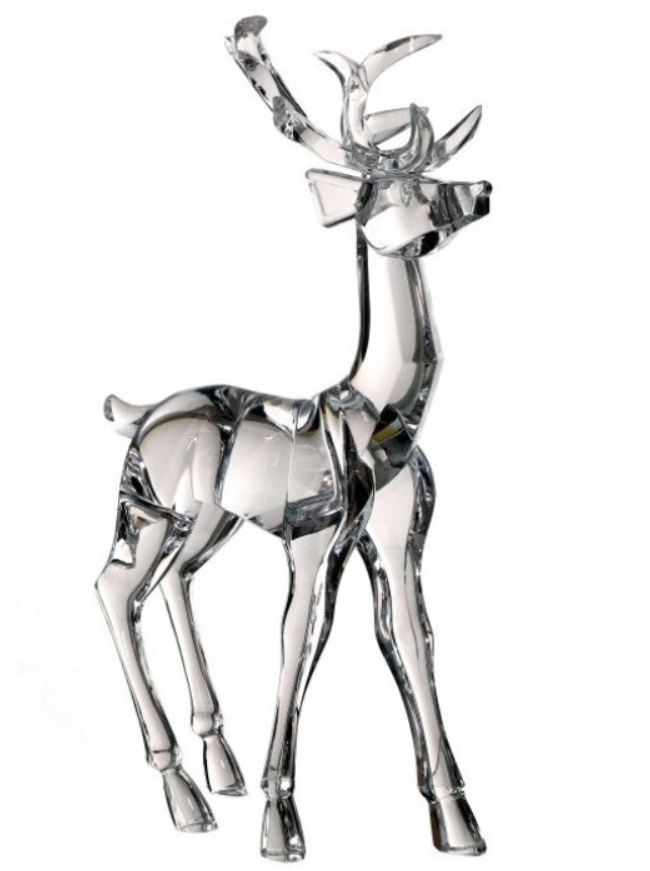 12" Acrylic Standing Deer Figurine