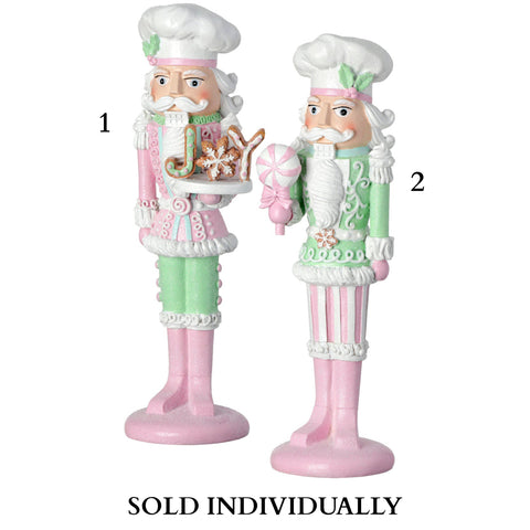 11.5" Resin Pastel Candy Nutcracker (2 Styles - Sold individually)