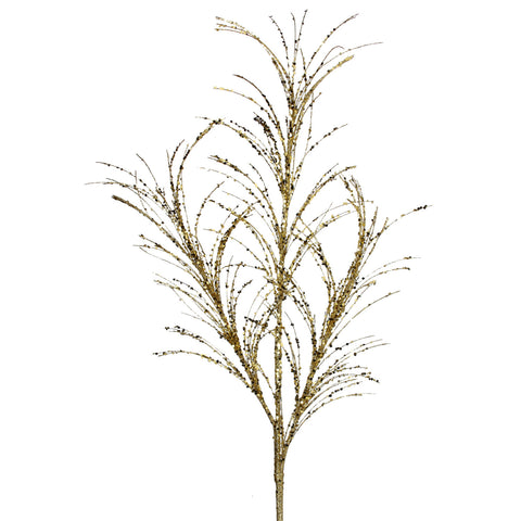 Glitter Sequin Pampas Grass Spray, 34" (Gold)