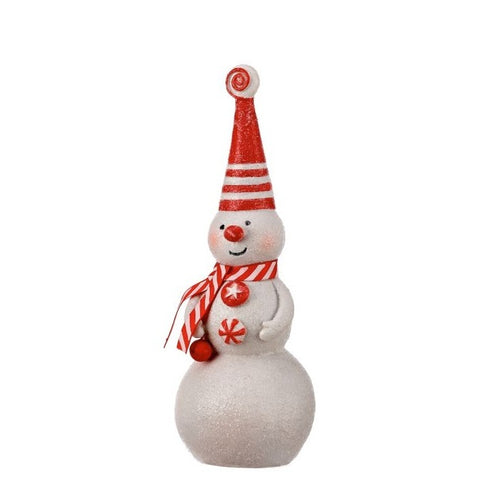 Resin Peppermint Snowman, 10" (2 styles - sold individually)