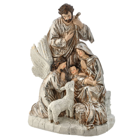 13.5" Resin Renaissance Holy Night Scene