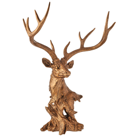 28" Resin Grand Highlands Deer Bust