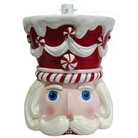 Resin Outdoor Candy Soldier Tree Holder, 22"