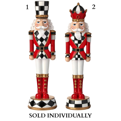 13" Resin Nutcracker On Base (2 styles - sold individually)